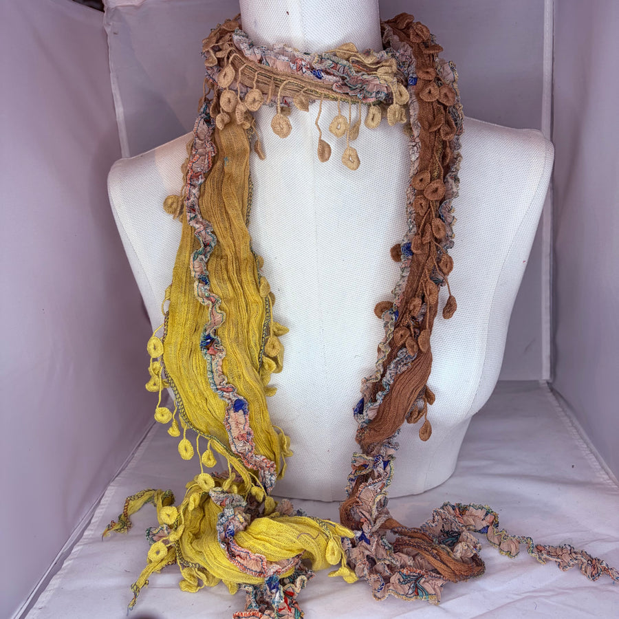 Boho Tassel Scarf Necklace