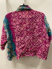 Kantha Clarity Crop Button Down #256 by Kantha Bae