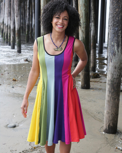 Vacation Dress in Prismatic Print by Effie's Heart