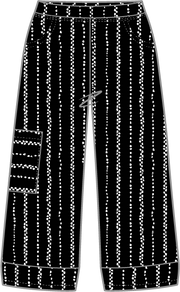 Driftwood Stripe J Pocket Flood Pant by Escape