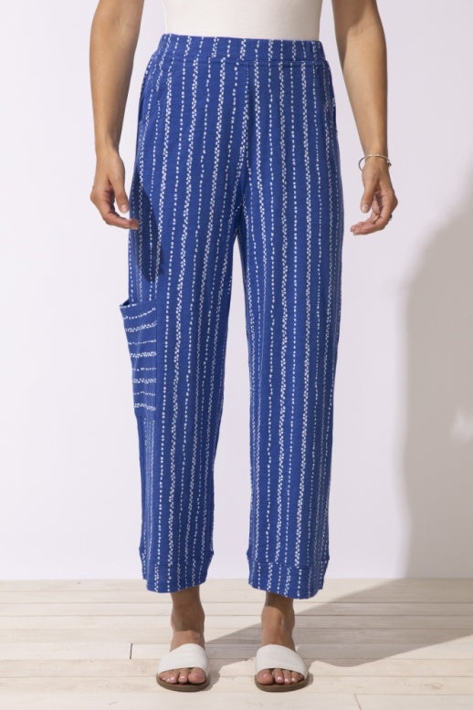 Driftwood Stripe J Pocket Flood Pant by Escape
