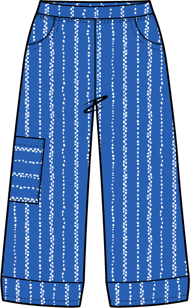 Driftwood Stripe J Pocket Flood Pant by Escape