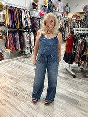 Rhinestone Baggy Jean by Hidden Jeans