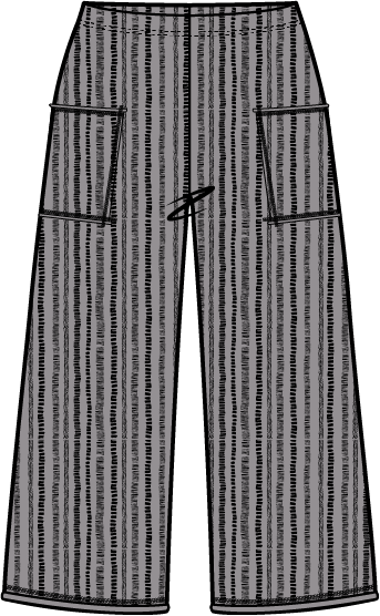 Canyon Stripe Pocket Flood Pant by Escape