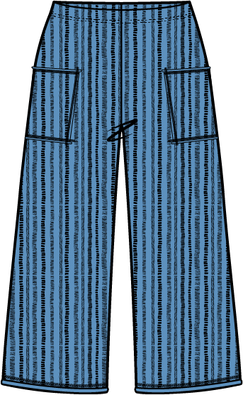 Canyon Stripe Pocket Flood Pant by Escape