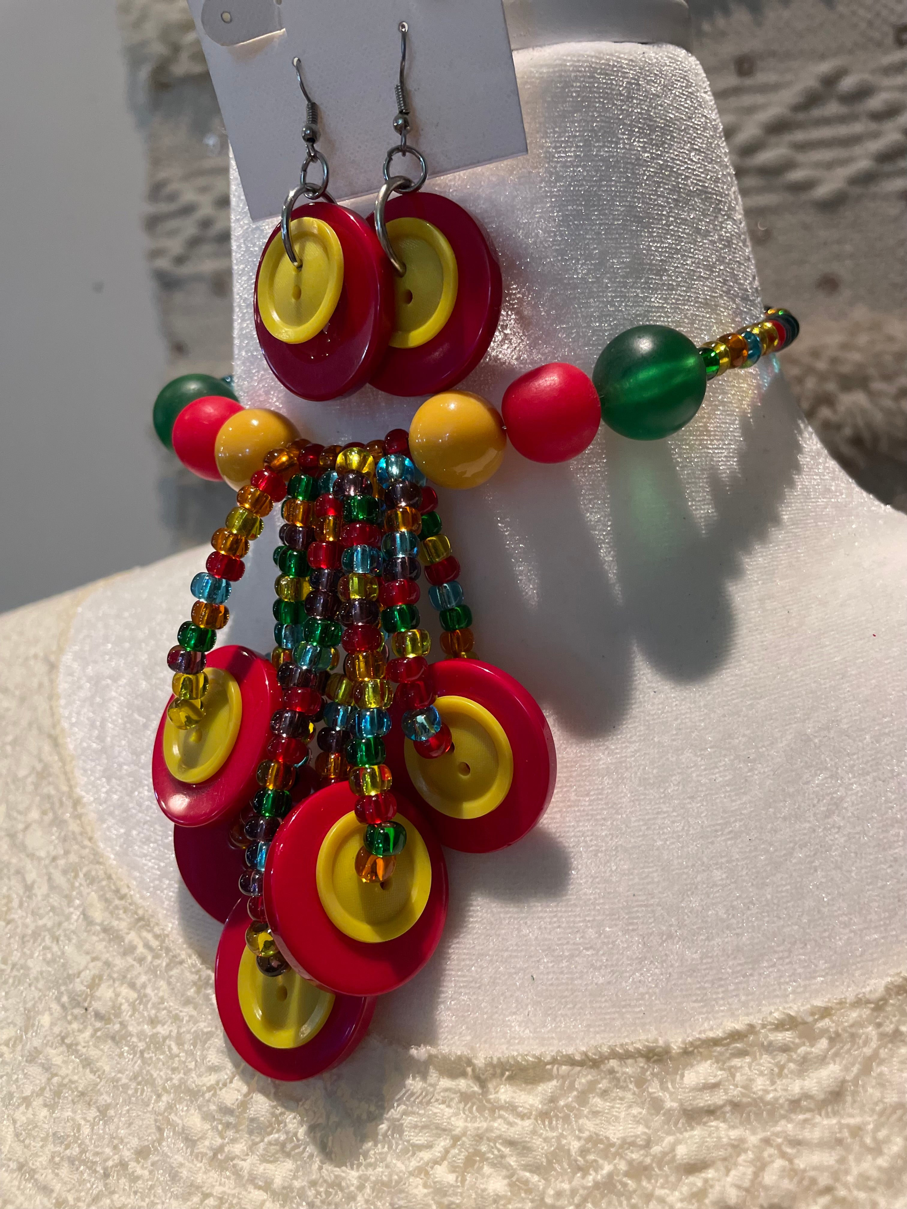 Button Choker Necklace by The Vintage Jewel