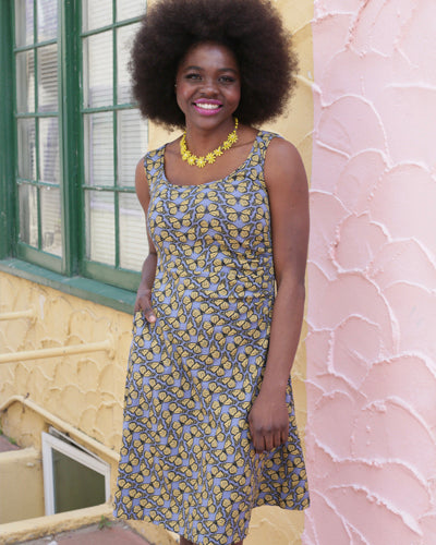 Deneuve Dress in Monarch Print by Effie's Heart