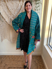 Fine Kantha Drifter Coat #059 by Kantha Bae