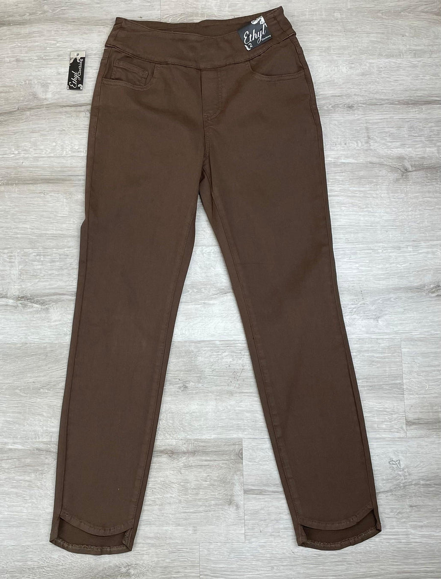 Ankle Pant with Hi-Low Hem - Robin Boutique-Boutique 