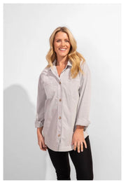 Corduroy Stretch Shacket by Escape - Robin Boutique-Boutique 