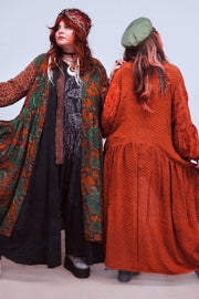 Crepe Sari Evermore Kimono #205 by Kantha Bae