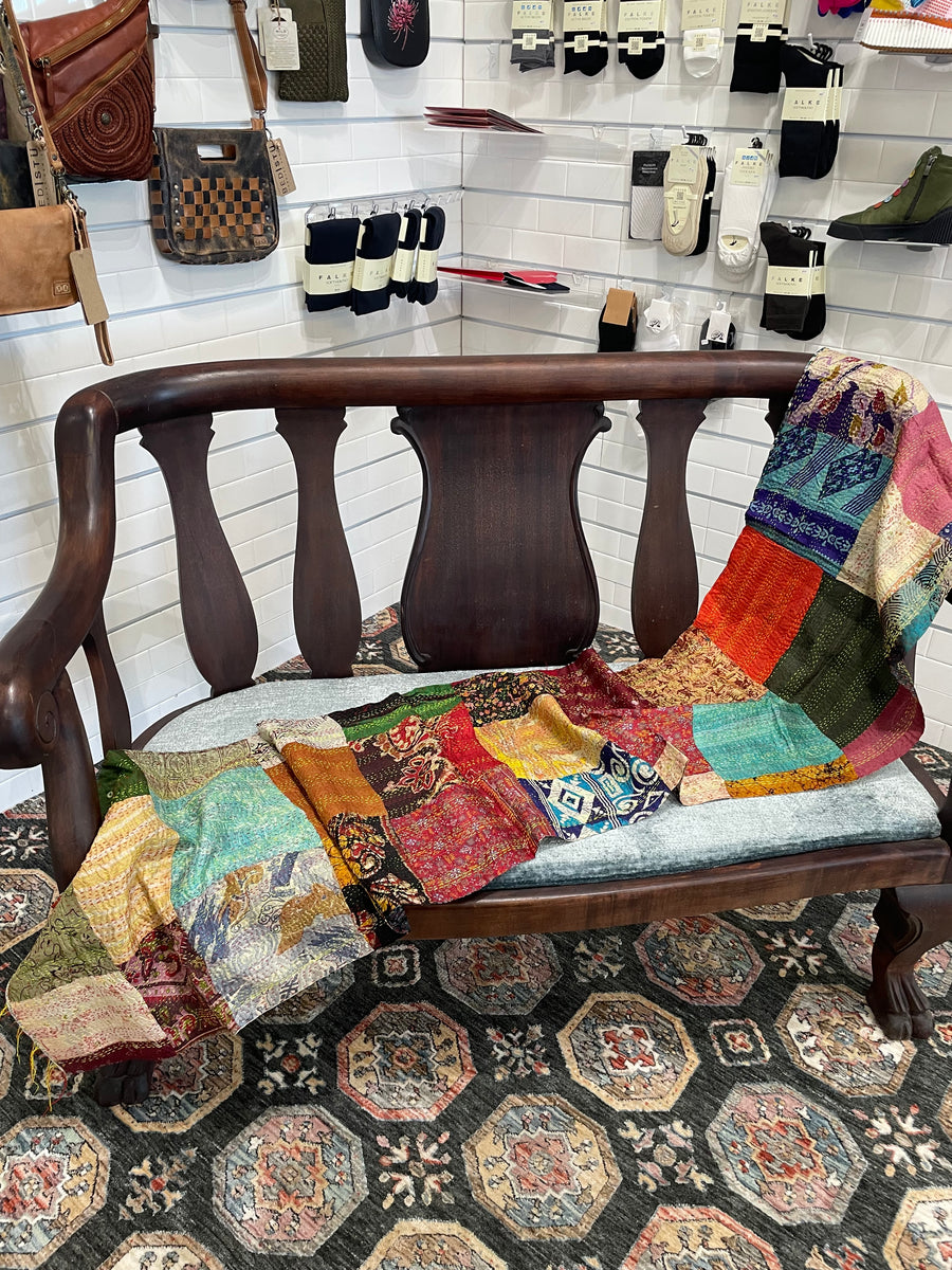 Silk Kantha Scarf #5002 by Robin