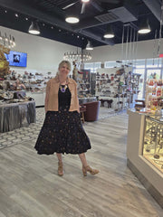 Carefree Skirt in Geranium Print by Effie's Heart