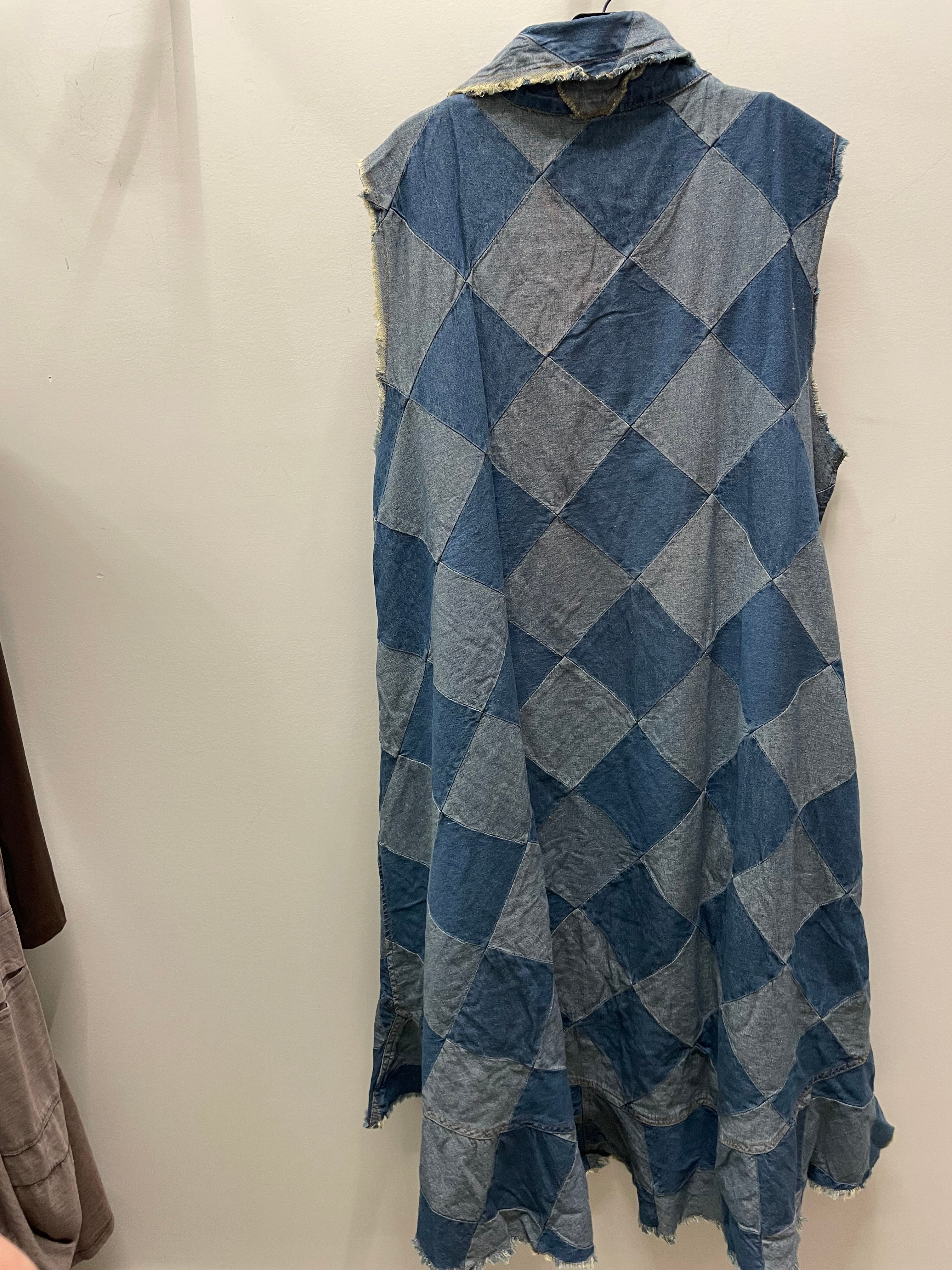 Perfect Patch Denim Duster by Paper Lace Robin Boutique