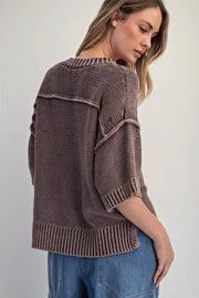 Vintage V-Neck Sweater by Cotierra