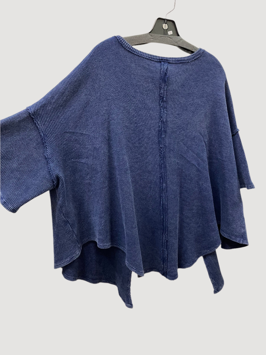 Cotton Waffle Relaxed Top