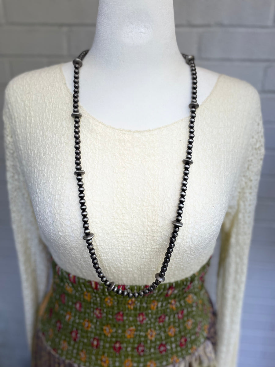 Round Saucer Navajo Pearl Necklace