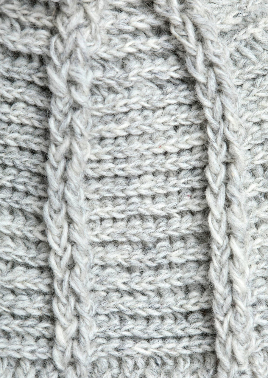 Brecken Pumice Knit Pom Beanie By Many Hands