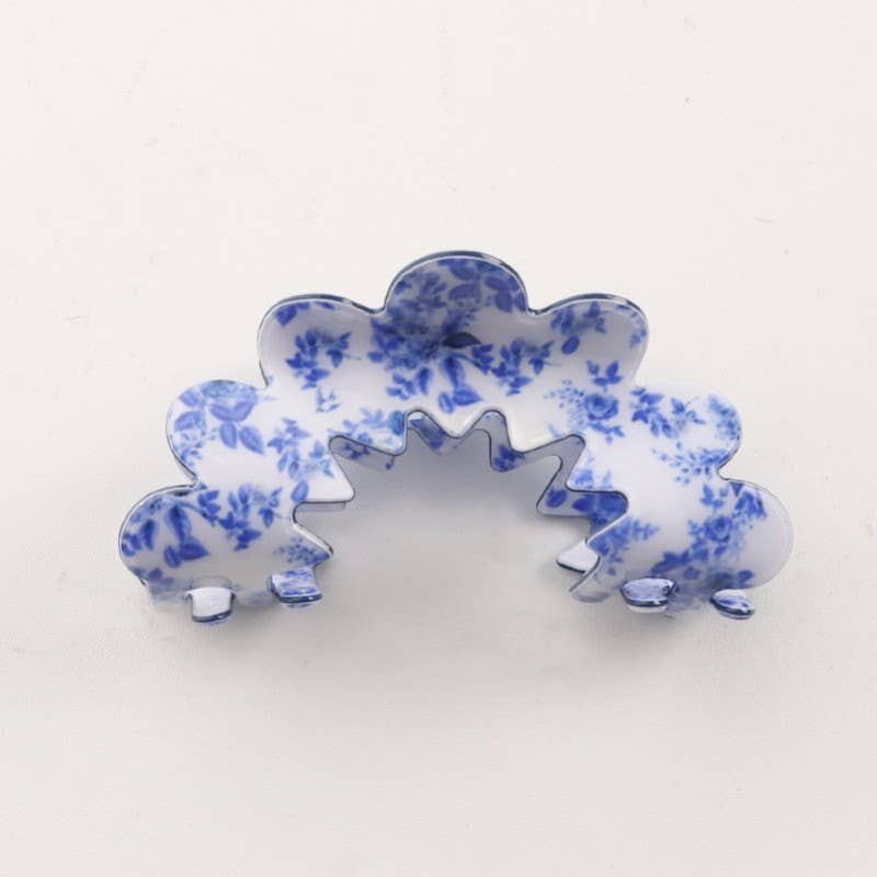 VINTAGE PORCELAIN STYLE HALF MOON HAIR CLAW CLIP Robin Boutique