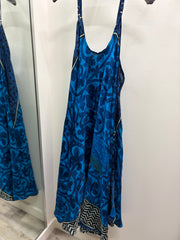 Crepe Sari Moonchild Slip Dress #241 by Kantha Bae