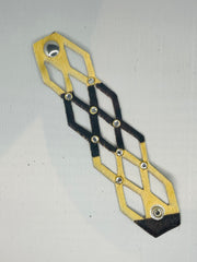 Geometric Leather Fury Bracelet Cuff