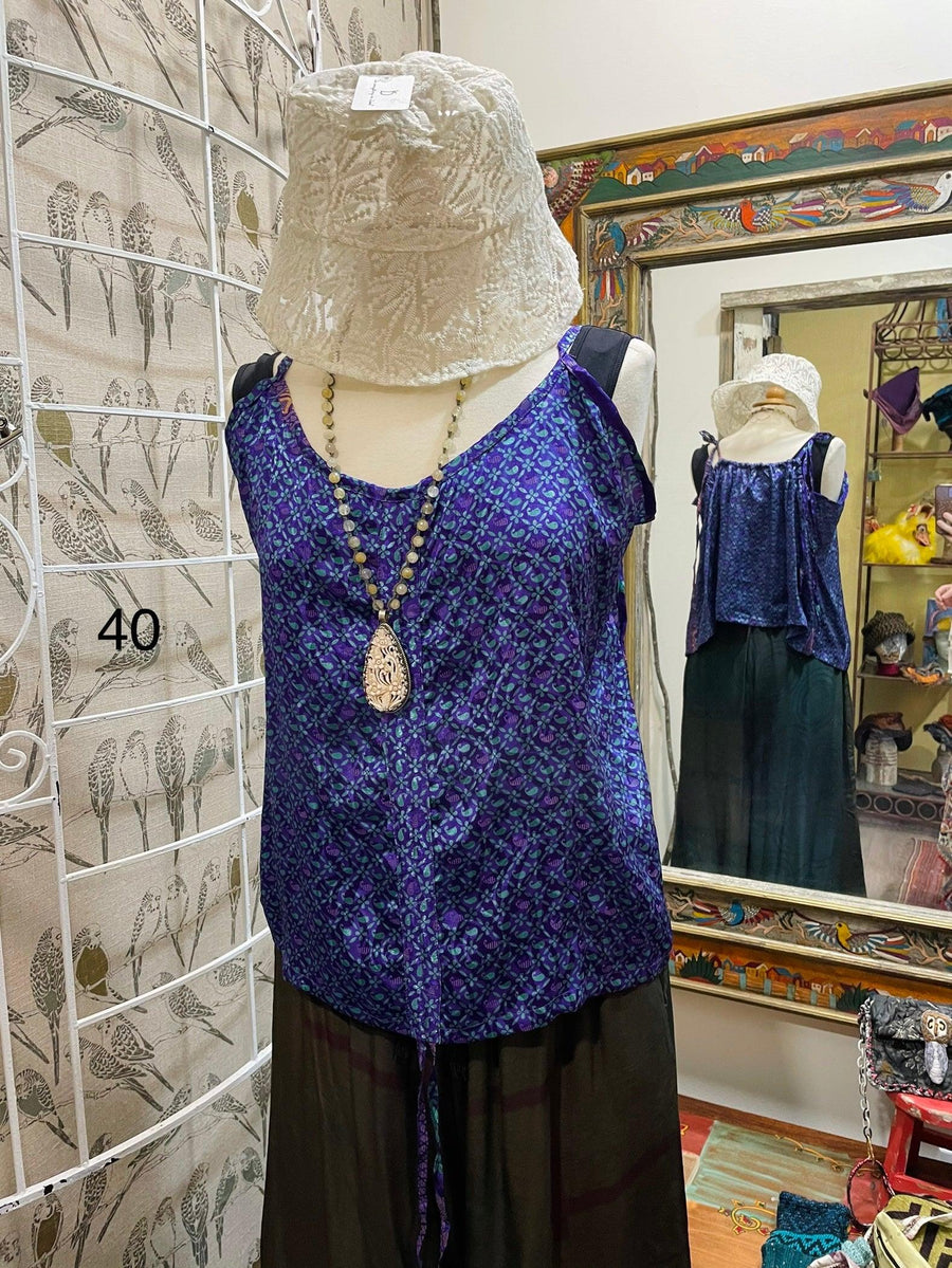Silk Butterfly Tank by Kantha Bae One Size - Robin Boutique-Boutique 