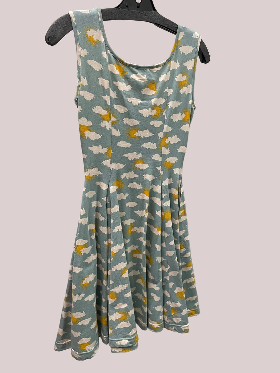 Parisienne Dress in Sky Print by Effie's Heart Robin Boutique