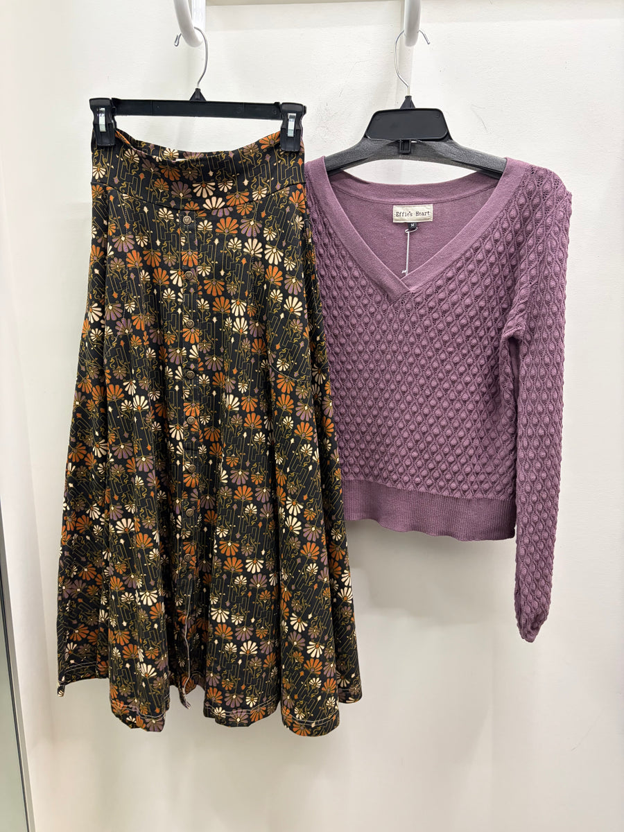 Everly Skirt in Astoria Print by Effie's Heart