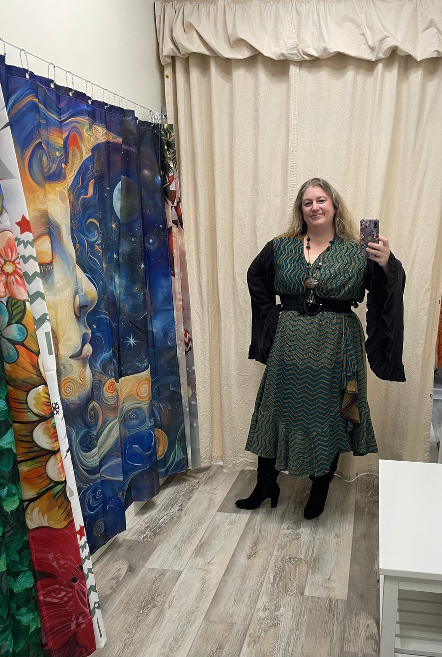 Bell Sleeve Butterfly Top #45 by Kantha Bae