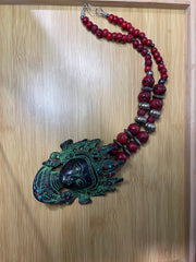 Red Coral Goddess Necklace