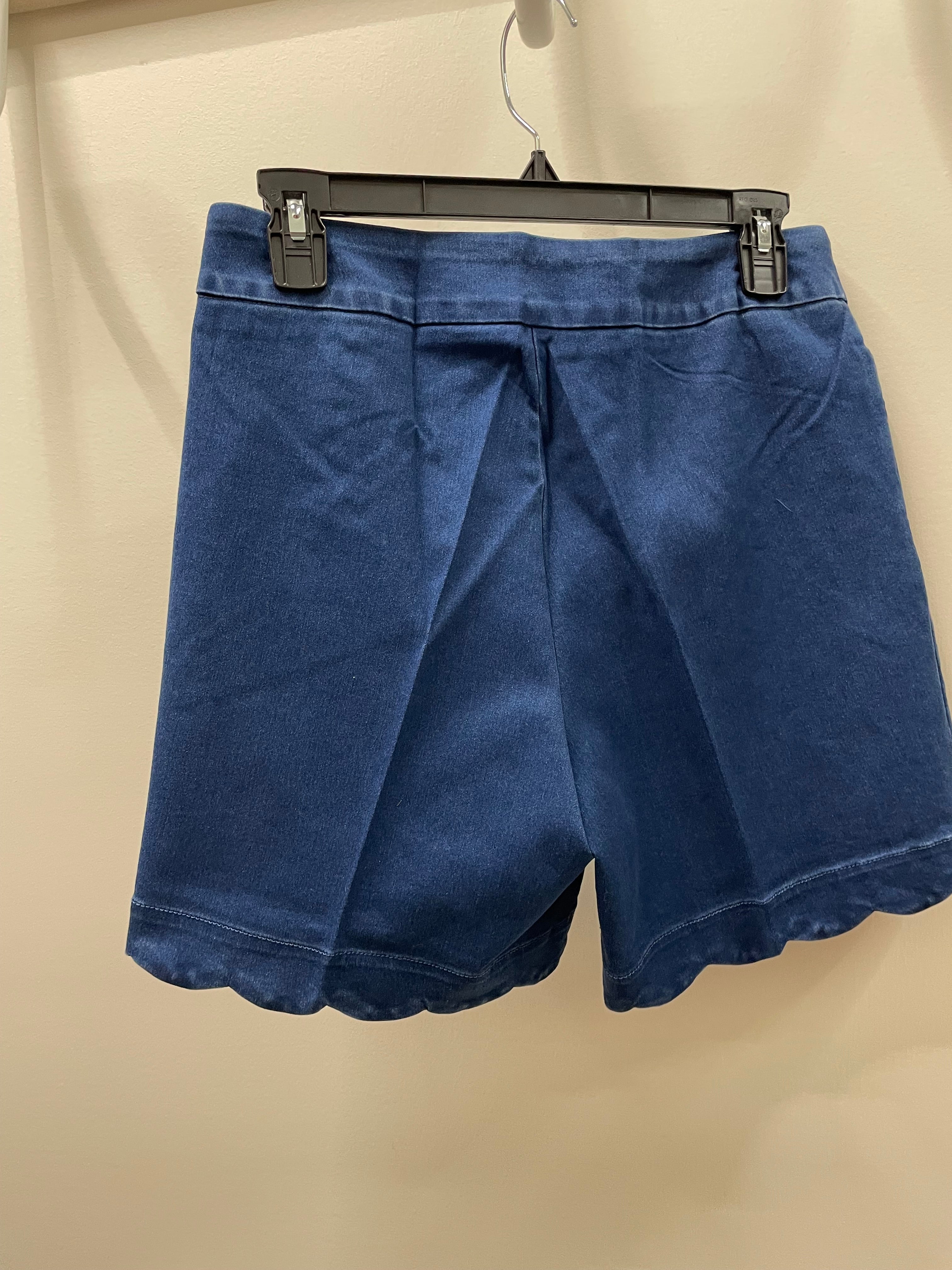 Denim Scallop Shorts by Lulu-B