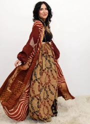 Crepe Sari Evermore Kimono #205 by Kantha Bae