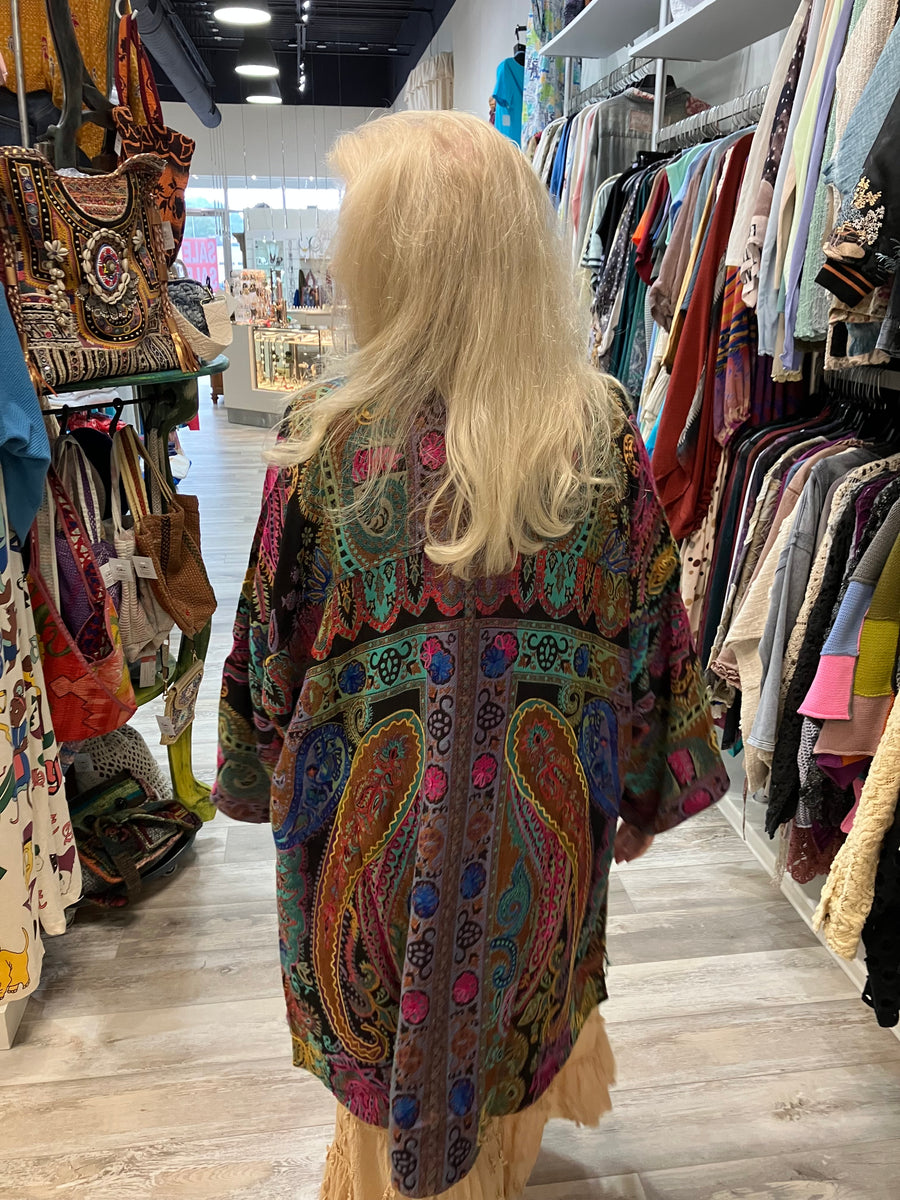 Embroidered Reversible Tapestry Jacket