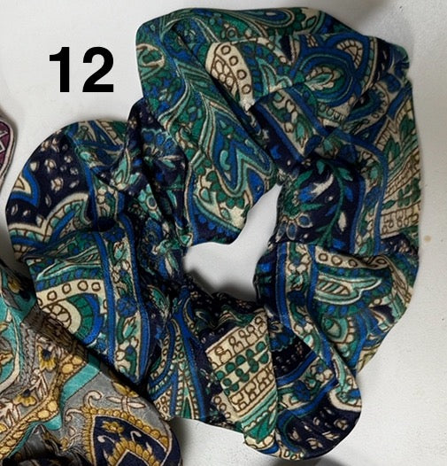 Nepalese Silk Scrunchie Hair Bands Robin Boutique