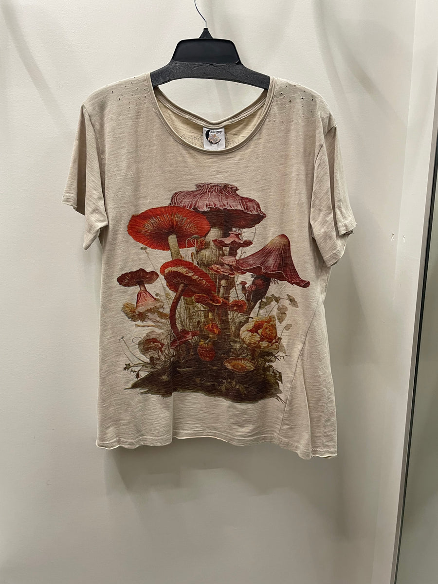 Lovely Mushroom Tee by Jaded Gypsy