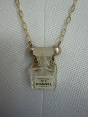 Vintage Chanel Parfum No.5 Bottle Necklace by Gina