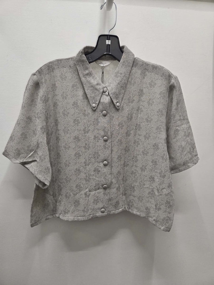 Reworked Flowy Crop Button Down #127