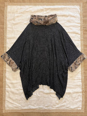 Faux Fur Cowl Poncho by Soulitude