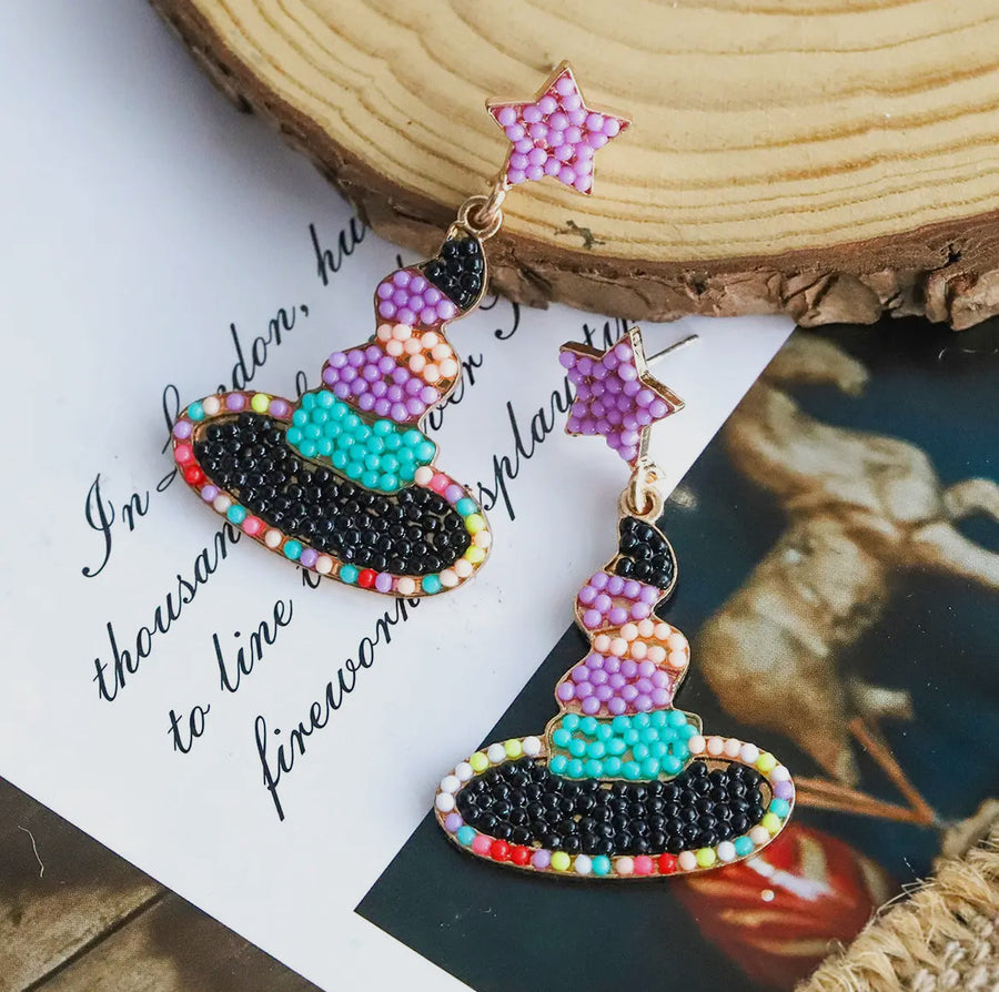 Witch Hat Earrings