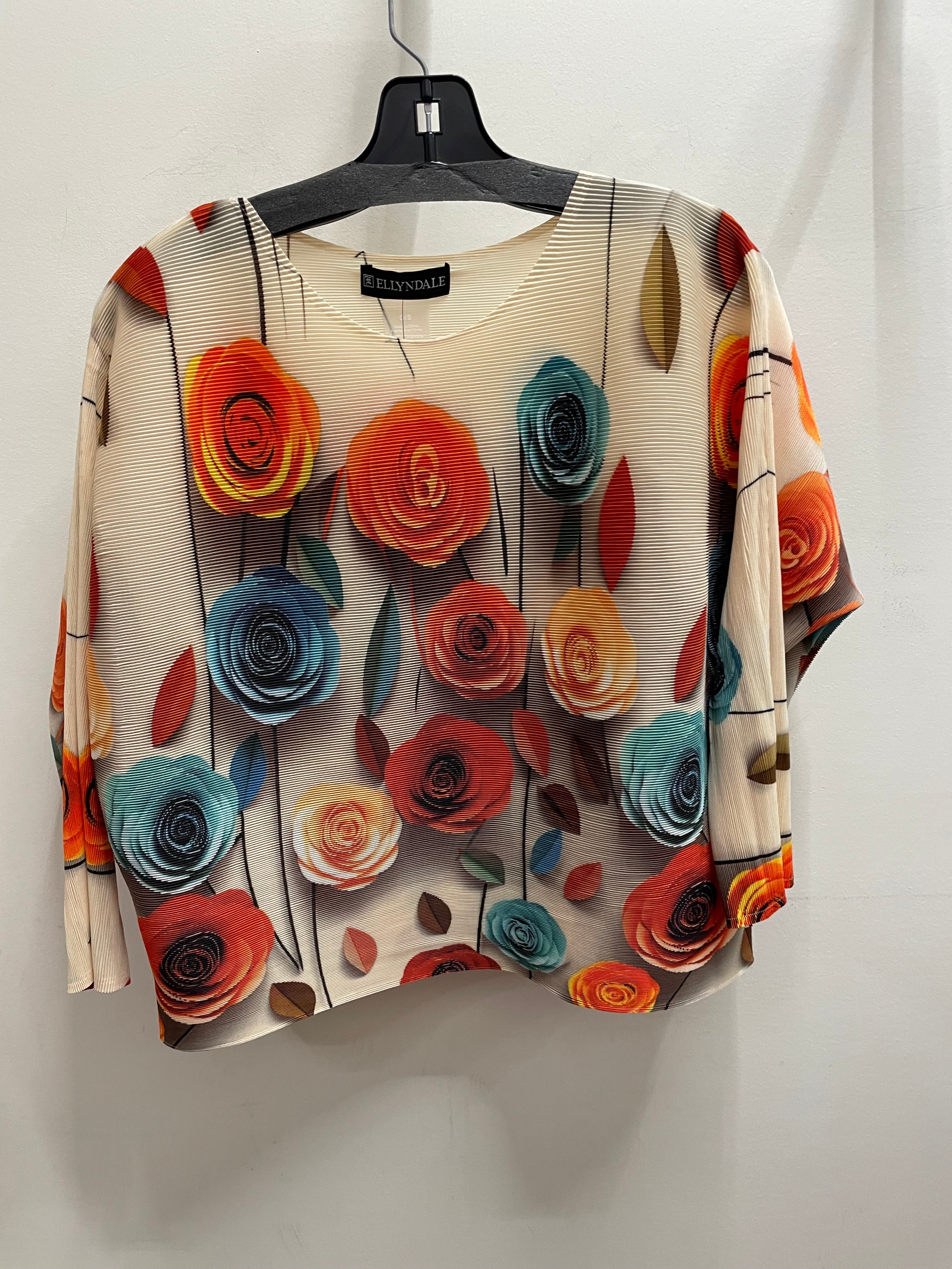 Additional view of Pleated Rose Top by EllyNDale from Robin Boutique.