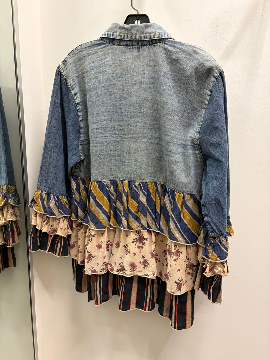 Vintage Boho Patchwork Tunic by Young Threads