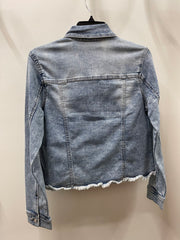 Additional view of Crystal Fray Denim Jacket from Robin Boutique.