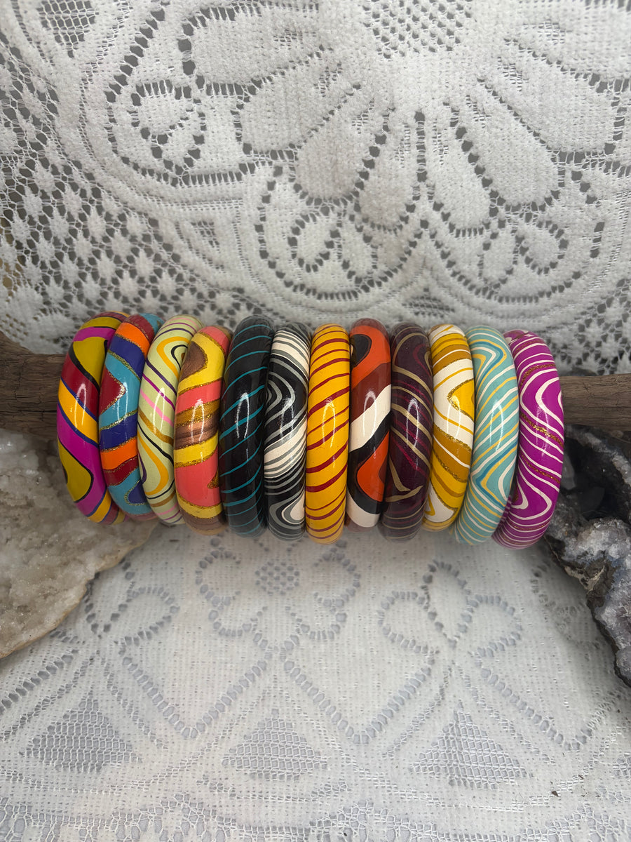 Painted Shellac Bracelet