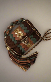 CHQEL Metallic Handmade HandBag Crochet Purse Robin Boutique