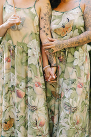 Additional view of Fleur De Soleil Bohéme Long Maxi Slip Dress with Florals from Robin Boutique.