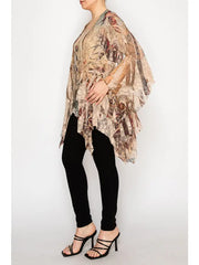 Additional view of All Lace Cardigan in Vintage Bird by Origami from Robin Boutique.