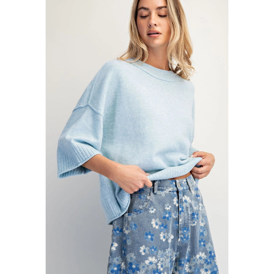 Additional view of Goldie Oversized Sweater Top by Cotierra from Robin Boutique.