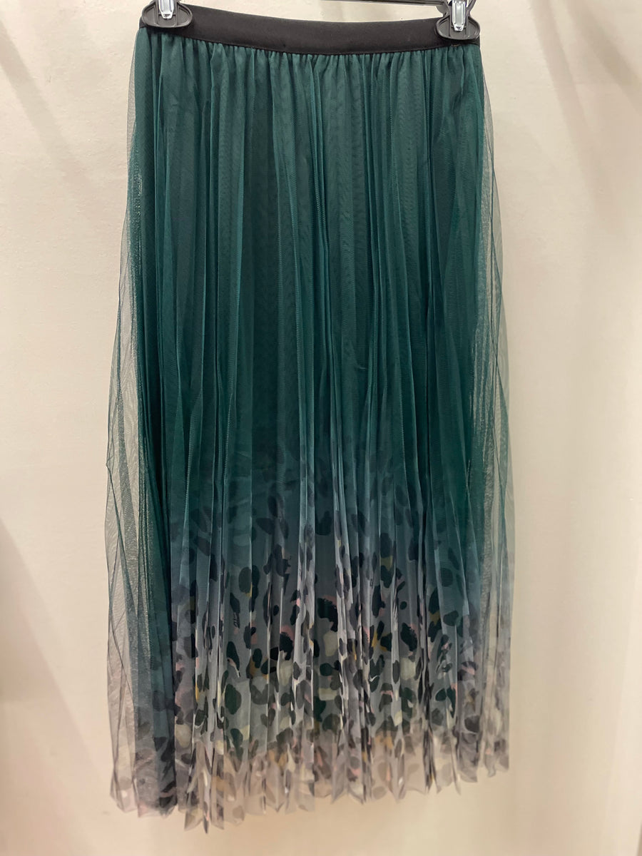 Fairy Pleated Mesh Skirt with Leopard Print by EllyNDale