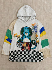Alfie & Bubbles Hooded Pullover by Inoah