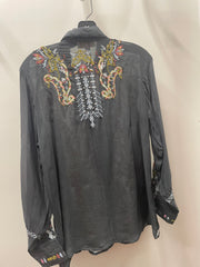 Embroidered Blouse in Black by All About Her